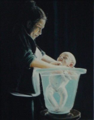 painting, portrait art, Izhar Rott,