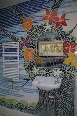 mozaik art, Izhar Rott, bathroom design