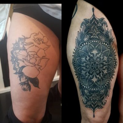Izhar Rott Cover-up Tattoo
