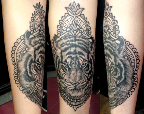 Izhar Rott Tiger Tattoo