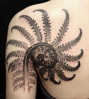 Izhar Rott Fern Tattoo