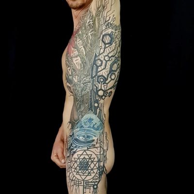 Izhar Rott Psychedelic Tattoo