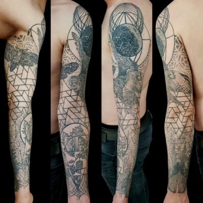 Izhar Rott Geometric Tattoo