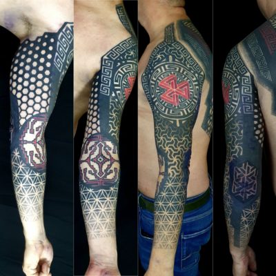 Izhar Rott Geometric Tattoo