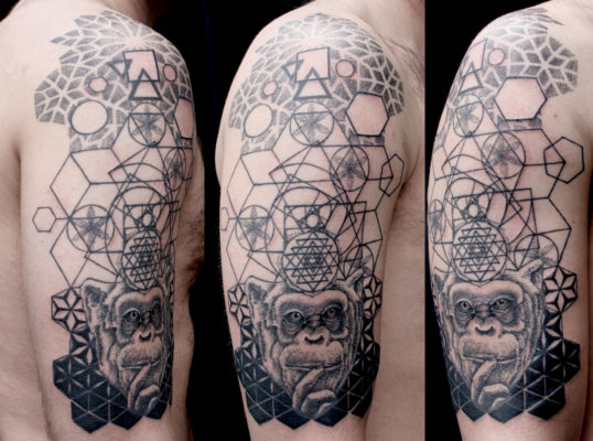 Izhar Rott Geometric Tattoo