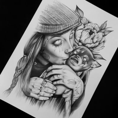 Manon Light Art Painting, rony roy and leon drawing