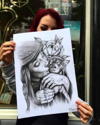 Manon Light Art Painting, rony roy and leon drawing