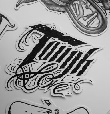 tattoo design, light art tattoo, calligraphy tattoo