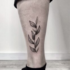 Lightart tattoo, leg tattoo, flash tattoo design