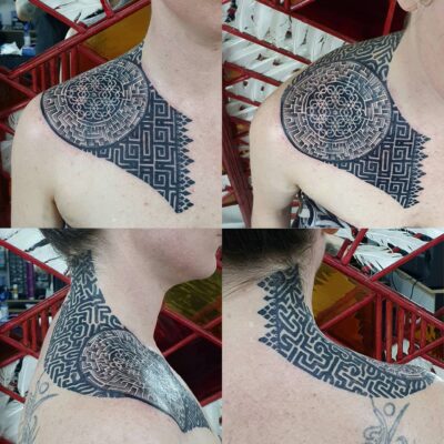 Izhar Rott Tattoo, geometric tattoo, sacred geometry