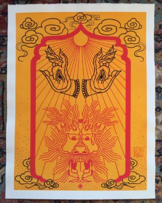 Right on Mountain Tattoo, Psychedelic Propaganda Art