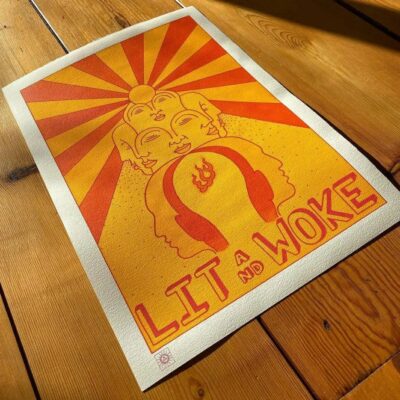 Right on Mountain Tattoo, Psychedelic Propaganda Art