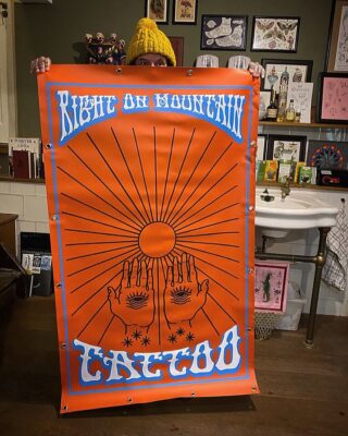 Right on Mountain Tattoo, Psychedelic Propaganda Art