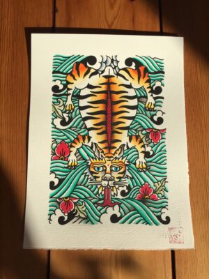 Right on Mountain Tattoo, Psychedelic Propaganda Art