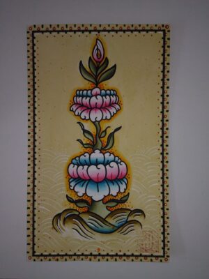 Right on Mountain Tattoo, Psychedelic Propaganda Art