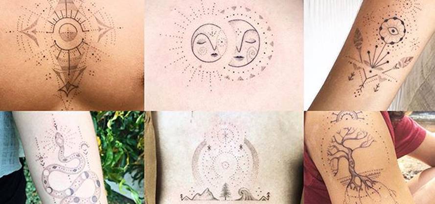 Emily Ink & Earth hand poke tattoo artist