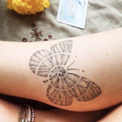 Emily Ink & Earth hand poke tattoo artist