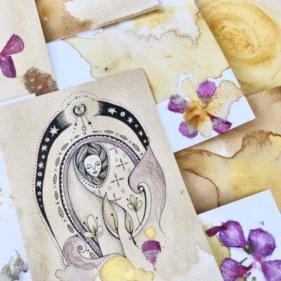 Emily Ink & Earth hand poke tattoo artist