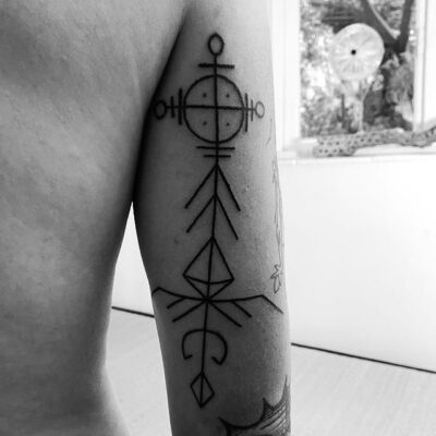 Ritual Bear tattoos, Symbols and sacred tattoos, handpoke tattoo