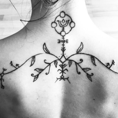 Ritual Bear tattoos, Symbols and sacred tattoos, handpoke tattoo