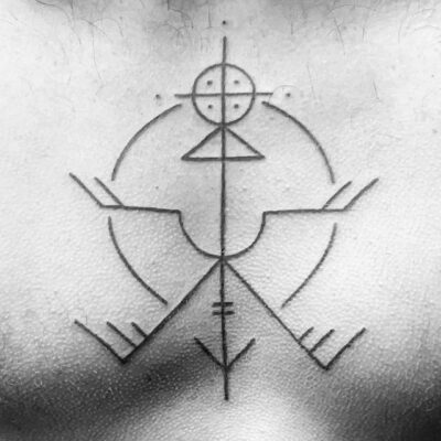 Ritual Bear tattoos, Symbols and sacred tattoos, handpoke tattoo